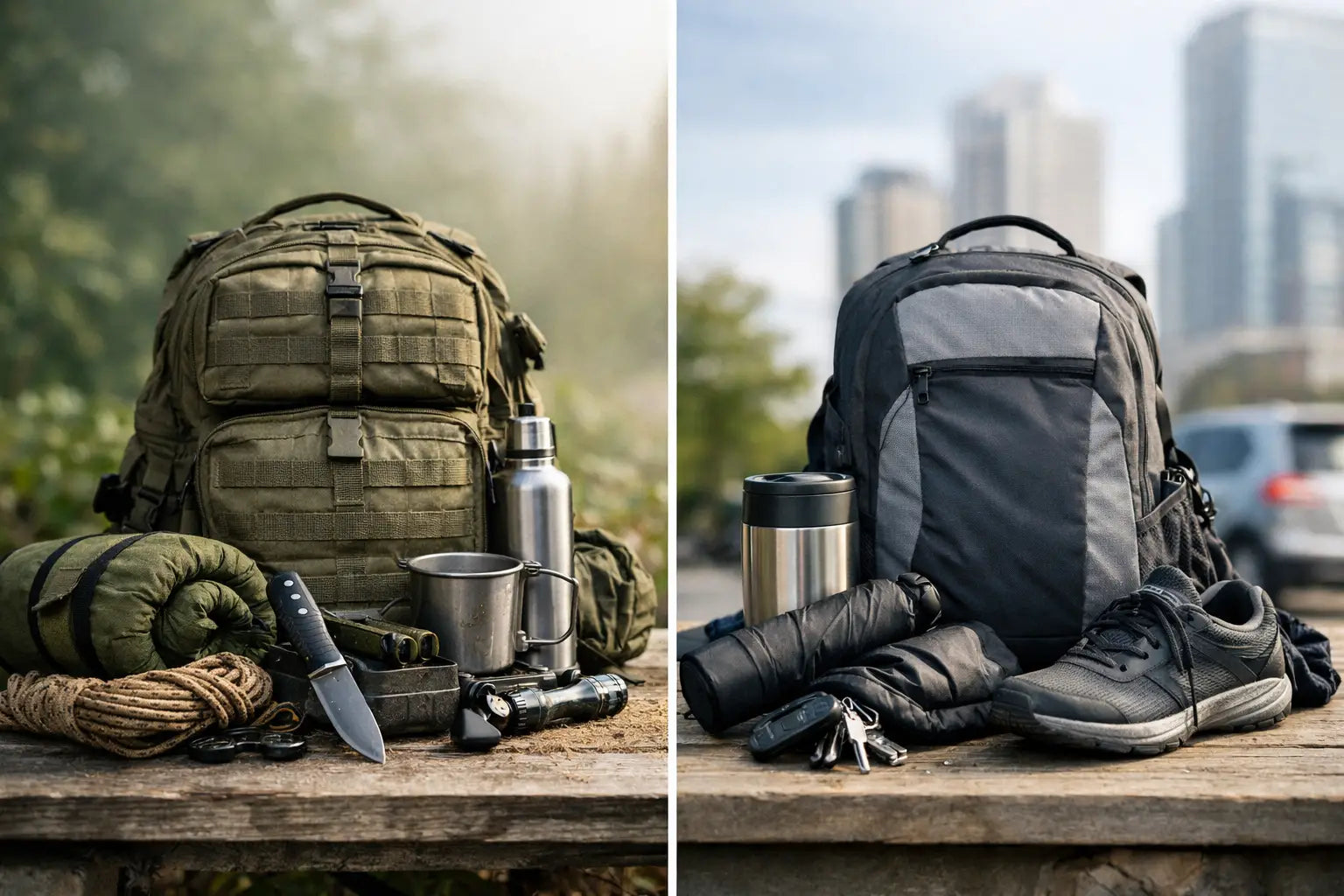 Bug Out Bag Versus Get Home Bag Differences