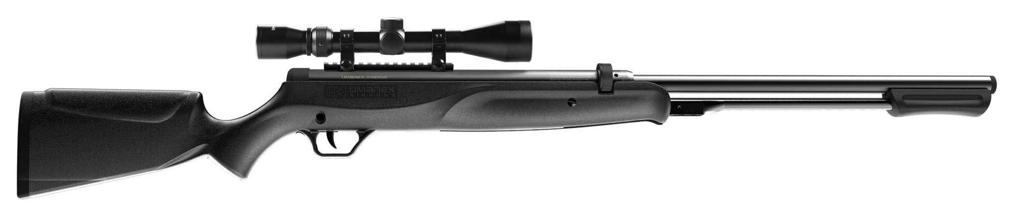 Umarex air rifles including PCP rifles, AirSaber arrow guns, pellets, cleaning kits, and P2P pepper gel launcher for home defense
