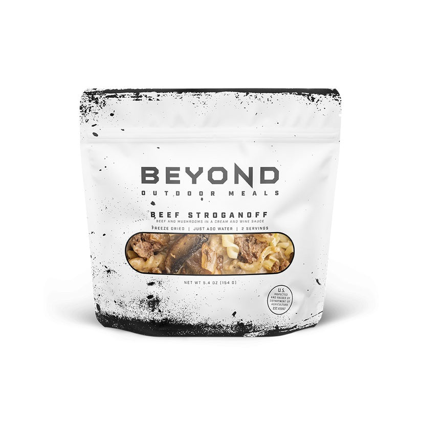 8 PACK - BEYOND OUTDOOR MEALS BEEF STROGANOFF