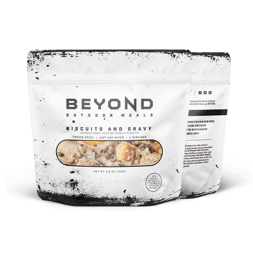 8 PACK - BEYOND OUTDOOR MEALS BISCUITS AND GRAVY