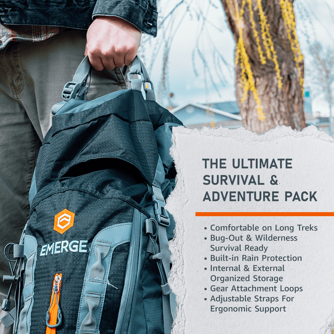 Emerge Survival 80L Survival Backpack - The Ranger 80L Survival Backpack - The Ranger | Emerge Survival