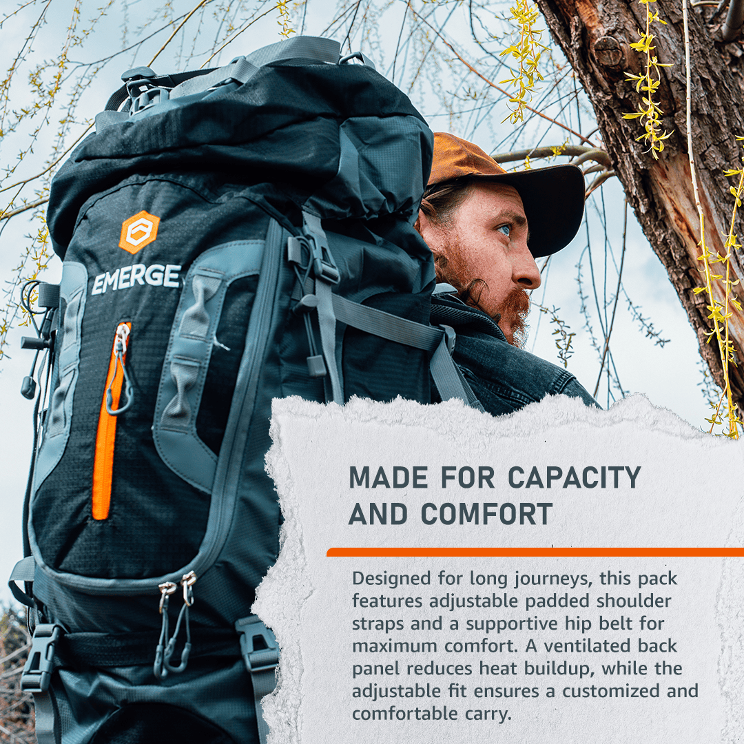 Emerge Survival 80L Survival Backpack - The Ranger 80L Survival Backpack - The Ranger | Emerge Survival