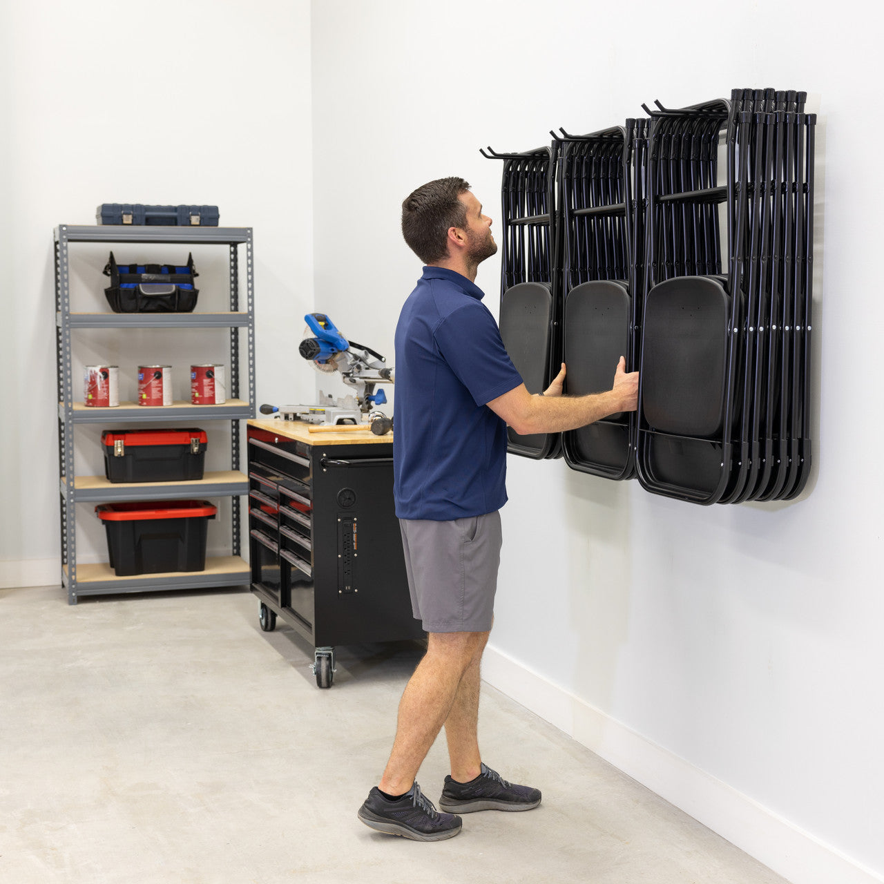 G-Chair | Adjustable Wall Storage System | Holds 300 lbs