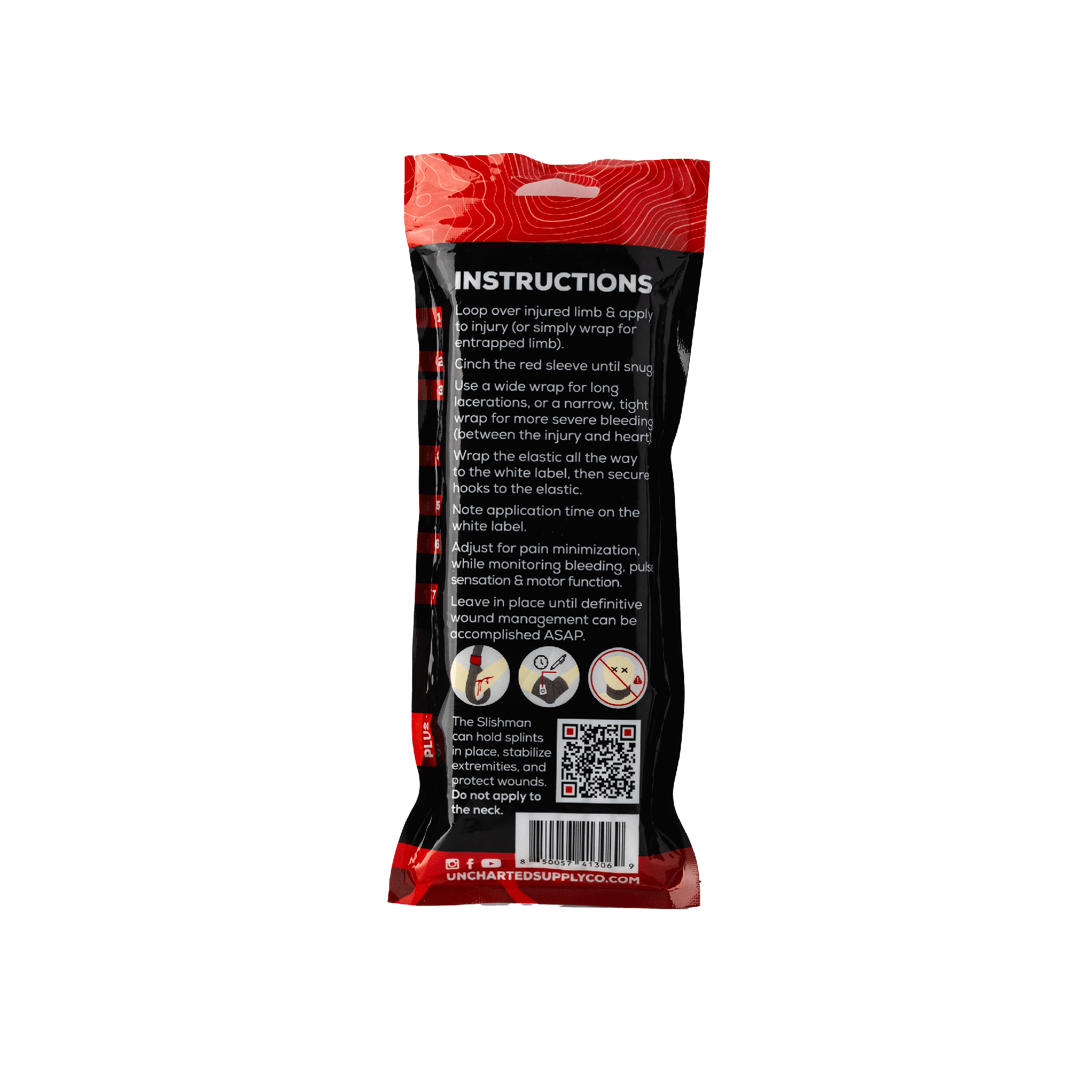 Uncharted Supply Company Uncharted Approved Slishman Pressure Wrap Slishman Pressure Wrap - Easy-to-Use Tourniquet & Pressure Bandage