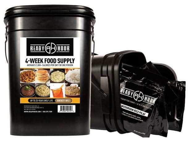 ReadyHour Pack of 3 Ready Hour 4-Week Emergency Food Supply (2,000+ calories/day) Ready Hour 4-Week Emergency Food Supply - 3 Pack