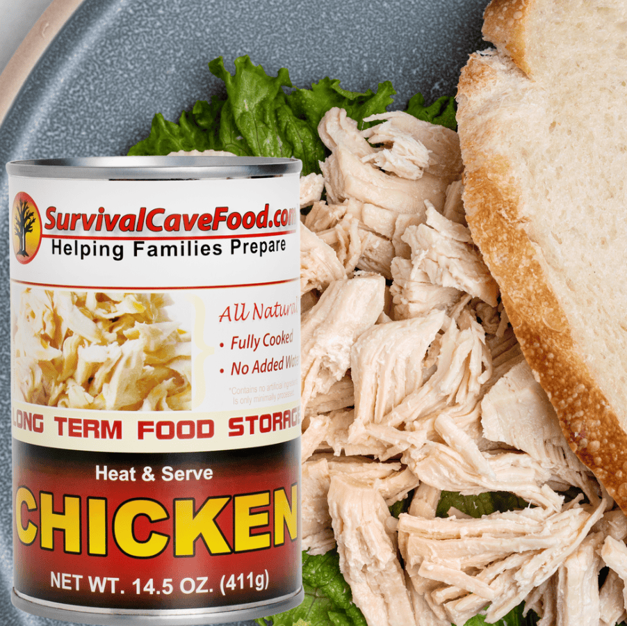 Survival Cave Meats Survival Cave Mixed 12 – 14.5 oz Cans – 3 Beef, 3 Chicken, 3 Turkey, 3 Pork – Ready to Eat Canned Meat Survival Cave Mixed - 12 Cans of USDA Inspected Canned Meat for Long-Term Storage