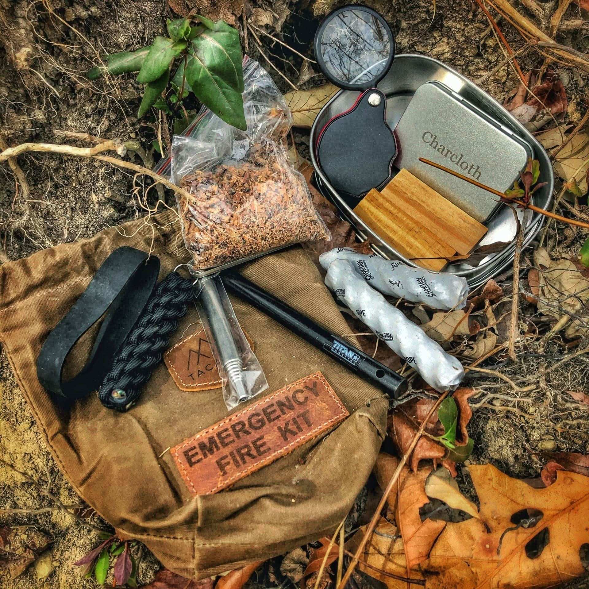 TITAN Survival Combustion TACAMO 15-Piece Emergency Fire Kit TACAMO 15-Piece Emergency Fire Kit | TITAN Survival