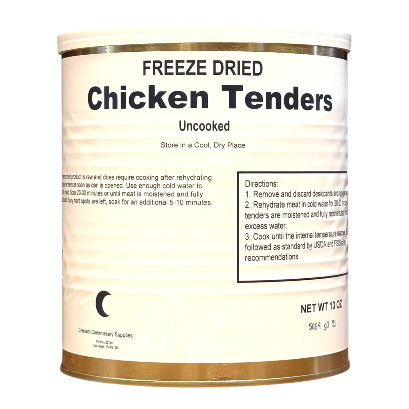 Military Surplus Freeze Dried Uncooked Chicken Tenders
