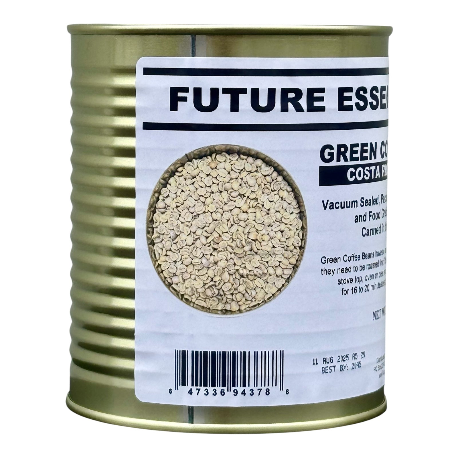Future Essentials Canned Costa Rican La Palma Green Coffee Beans