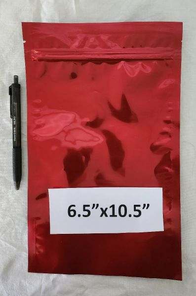 SHTF Prepper Club Mylar Bags SHTF Prepper Club Mylar Bags - Red 6.5" x 10.5" with Zip Lock Red Mylar Bags 6.5" x 10.5" with Zip Lock | SHTF Prepper Club