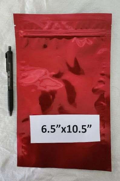 SHTF Prepper Club Mylar Bags SHTF Prepper Club Mylar Bags - Red 6.5" x 10.5" with Zip Lock Red Mylar Bags 6.5" x 10.5" with Zip Lock | SHTF Prepper Club