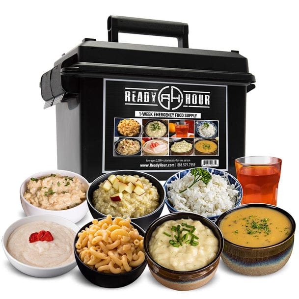 ReadyHour Pack of 6 Ready Hour 1-Week Food Supply Ammo Can (2,000+ calories/day) Ready Hour 1-Week Food Supply Ammo Can - 6 Pack
