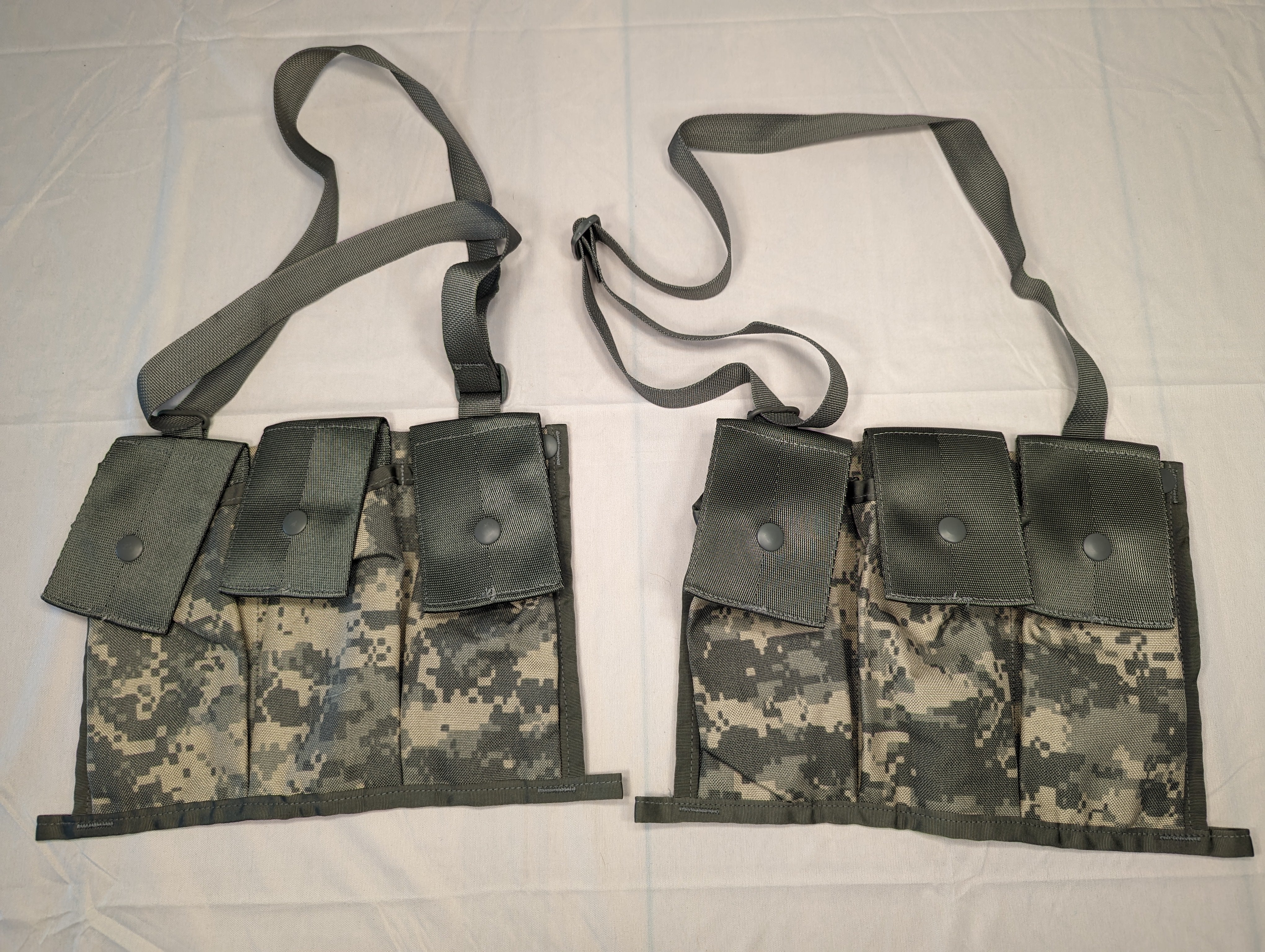 2 ACU Bandoleer Pouch MOLLE II Military Army Pouches Camo