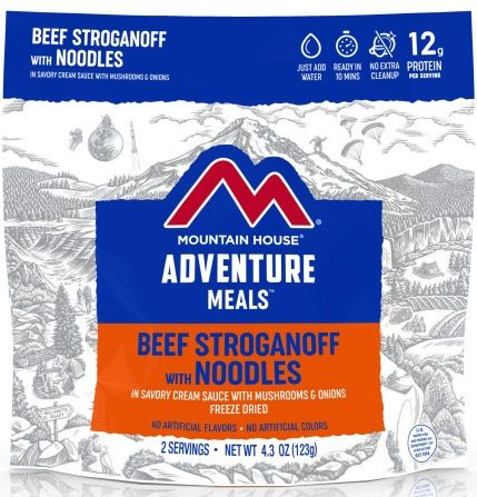 Beef Stroganoff mylar pouch
