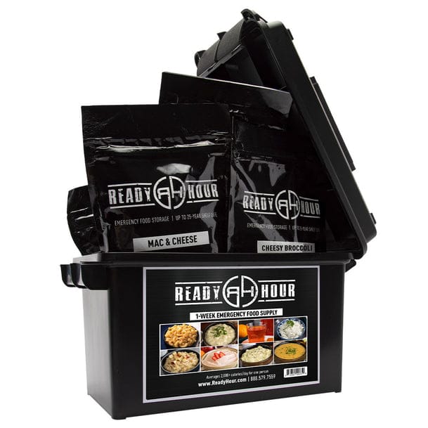 ReadyHour Pack of 6 Ready Hour 1-Week Food Supply Ammo Can (2,000+ calories/day) Ready Hour 1-Week Food Supply Ammo Can - 6 Pack