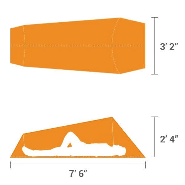 Survival Frog CAMPING Solo Bivy 1-Person Tent - Orange Solo Bivy 1-Person Tent - Lightweight, Waterproof & Easy Setup