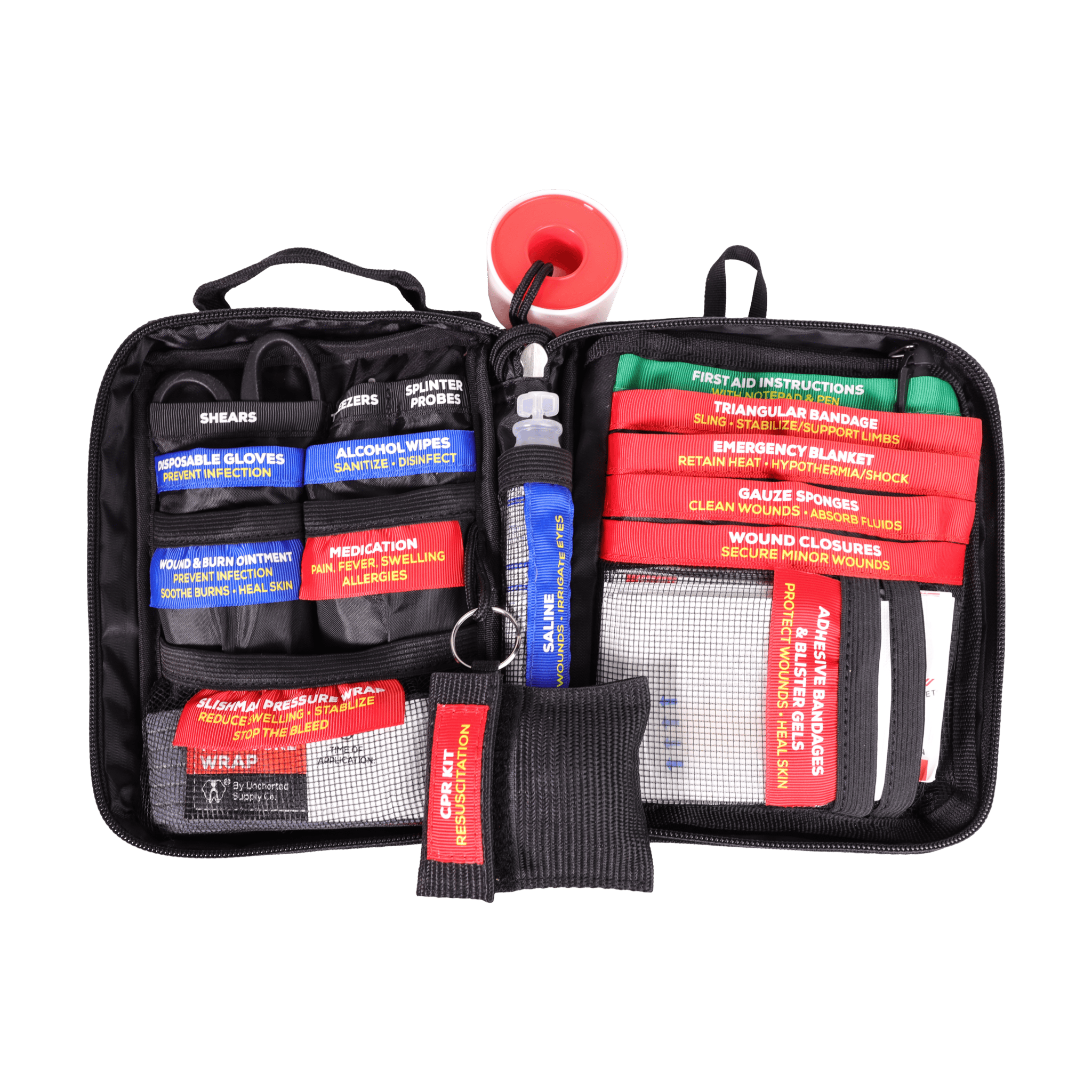 Uncharted Supply Company First Aid Kits First Aid Pro First Aid Pro: Compact Emergency Kit for Outdoor & Home Safety
