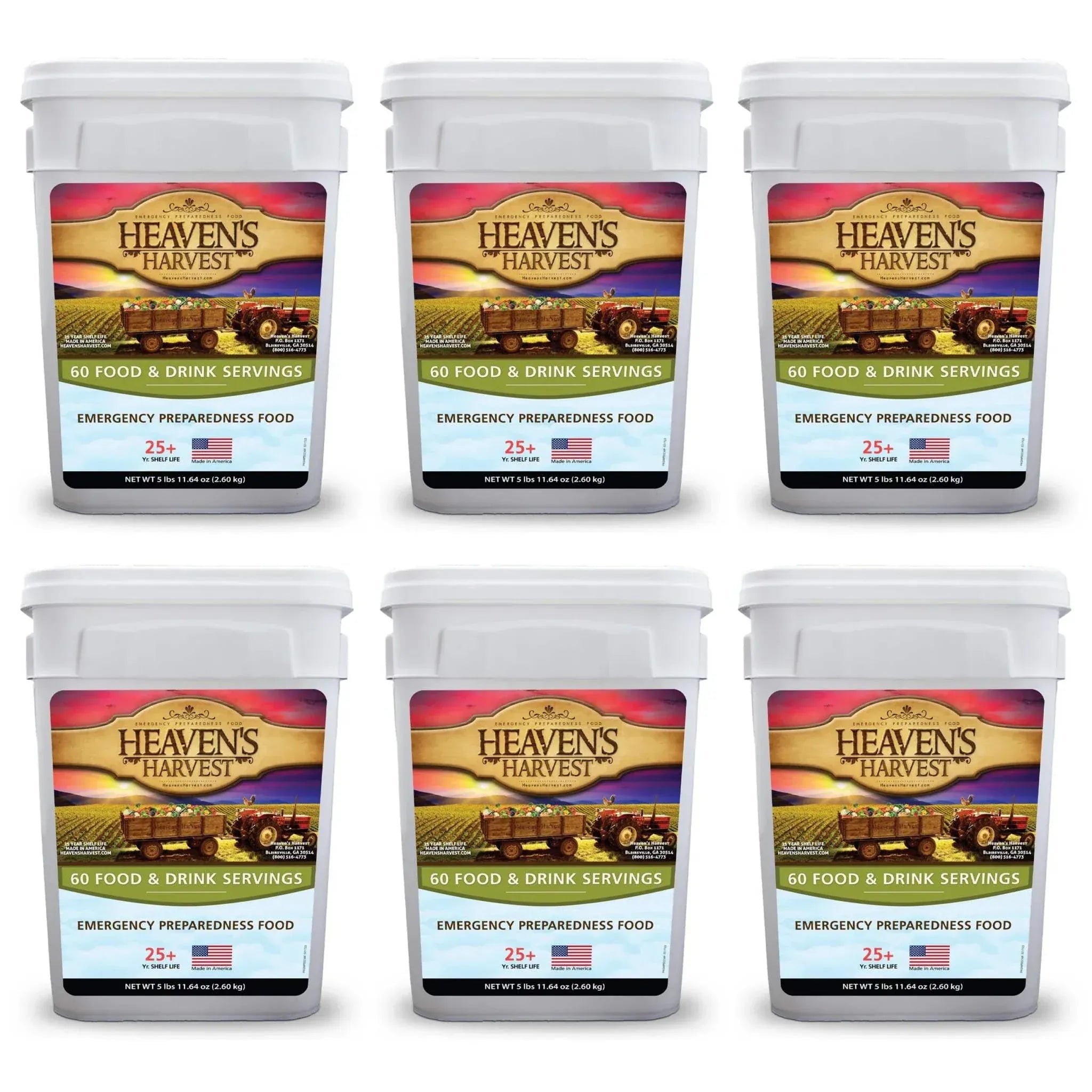 Heaven's Harvest Six Week Kit Six Week Kit - Emergency Food Supply for 6 Weeks of Nutrition