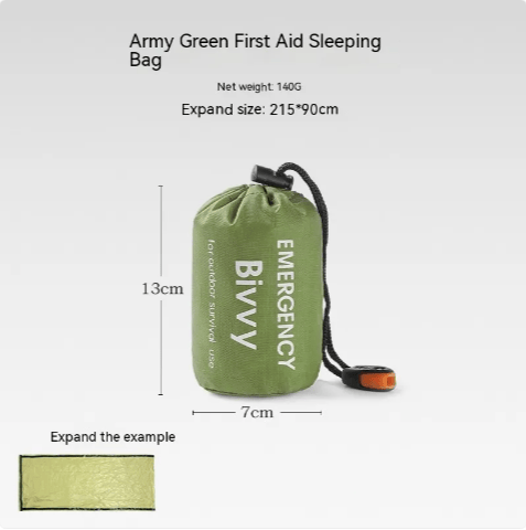 SHTF Prepper Club Emergency Shelter Portable Emergency Tent & Sleeping Bag Portable Emergency Tent - Compact All-in-One Outdoor Shelter & Sleeping Bag