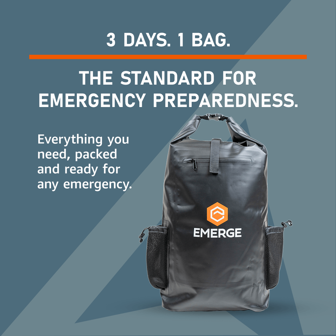 Emerge Survival 72 Hour Kit Family 72-Hour Kit | 3-Day Emergency Kit for 1-2 People