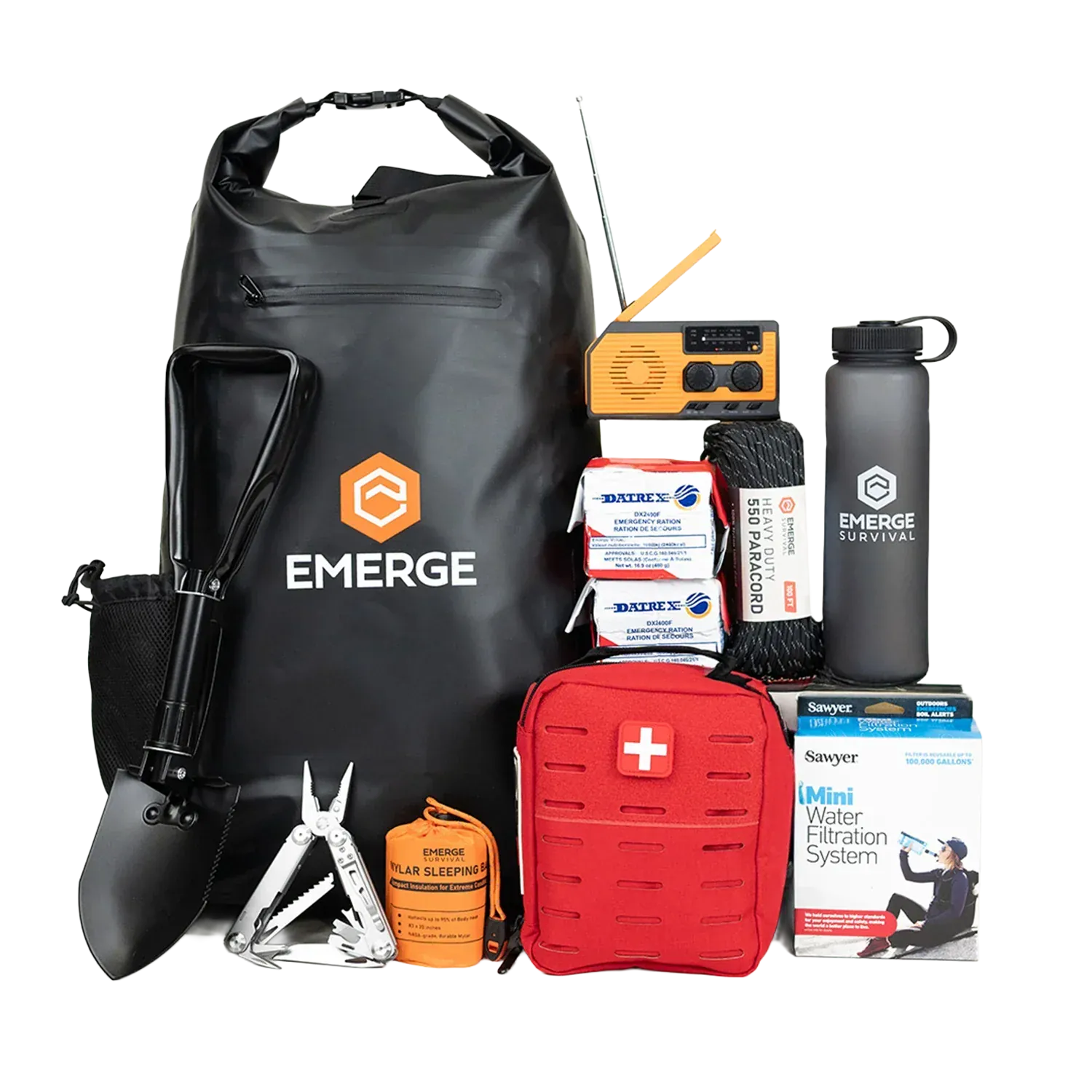 Emerge Survival 72 Hour Kit Family 72-Hour Kit | 3-Day Emergency Kit for 1-2 People