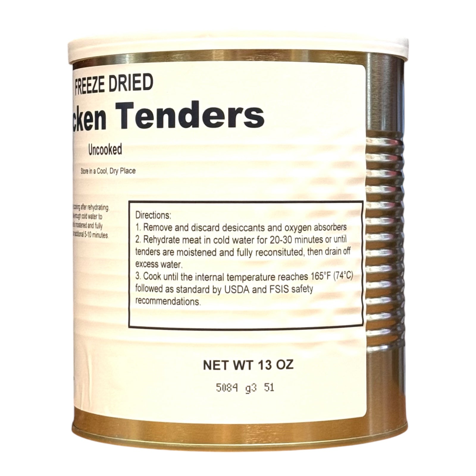 Military Surplus Freeze Dried Uncooked Chicken Tenders