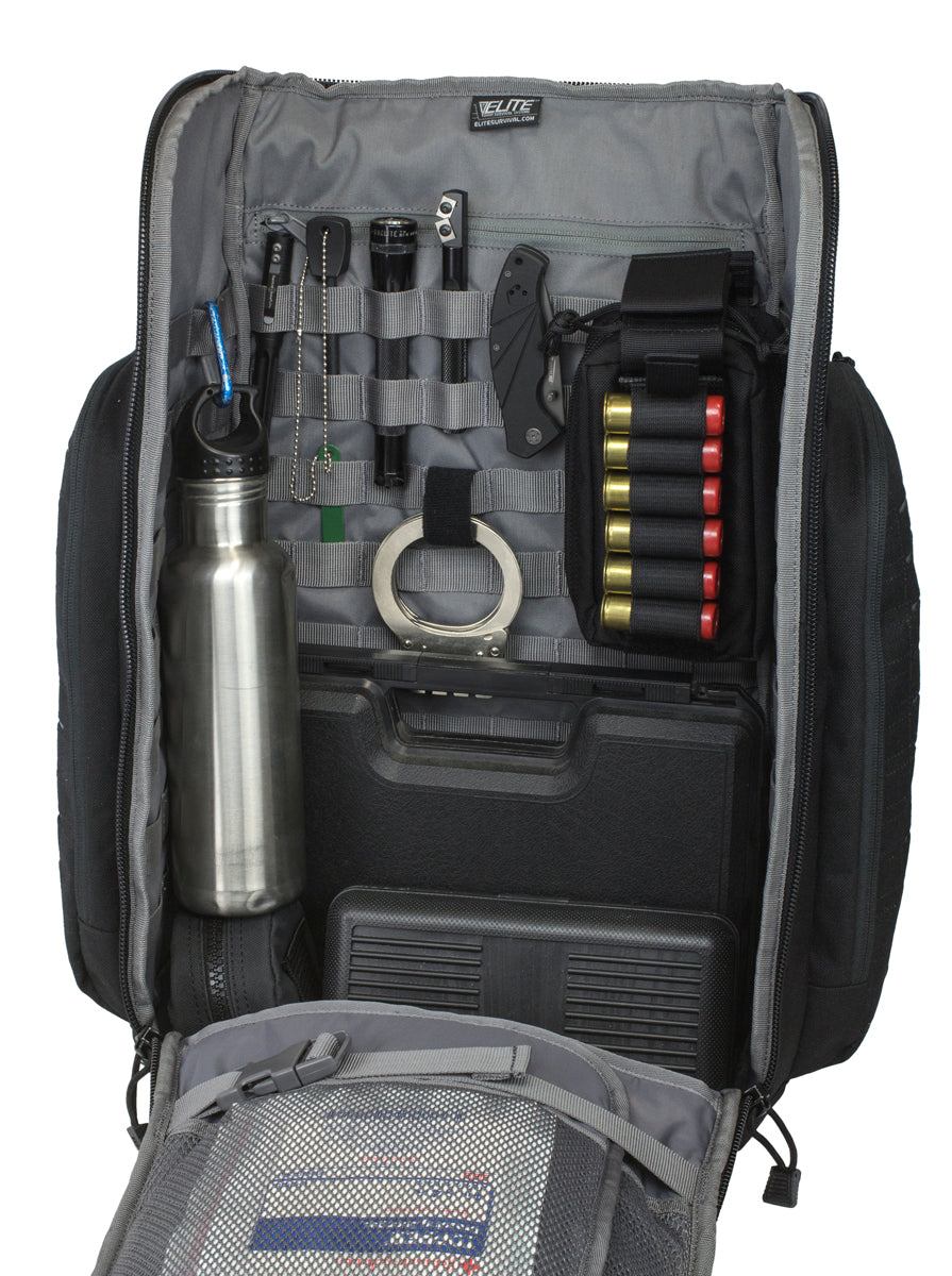 Tenacity-72 tactical MOLLE backpack 42L with multiple compartments and compression straps