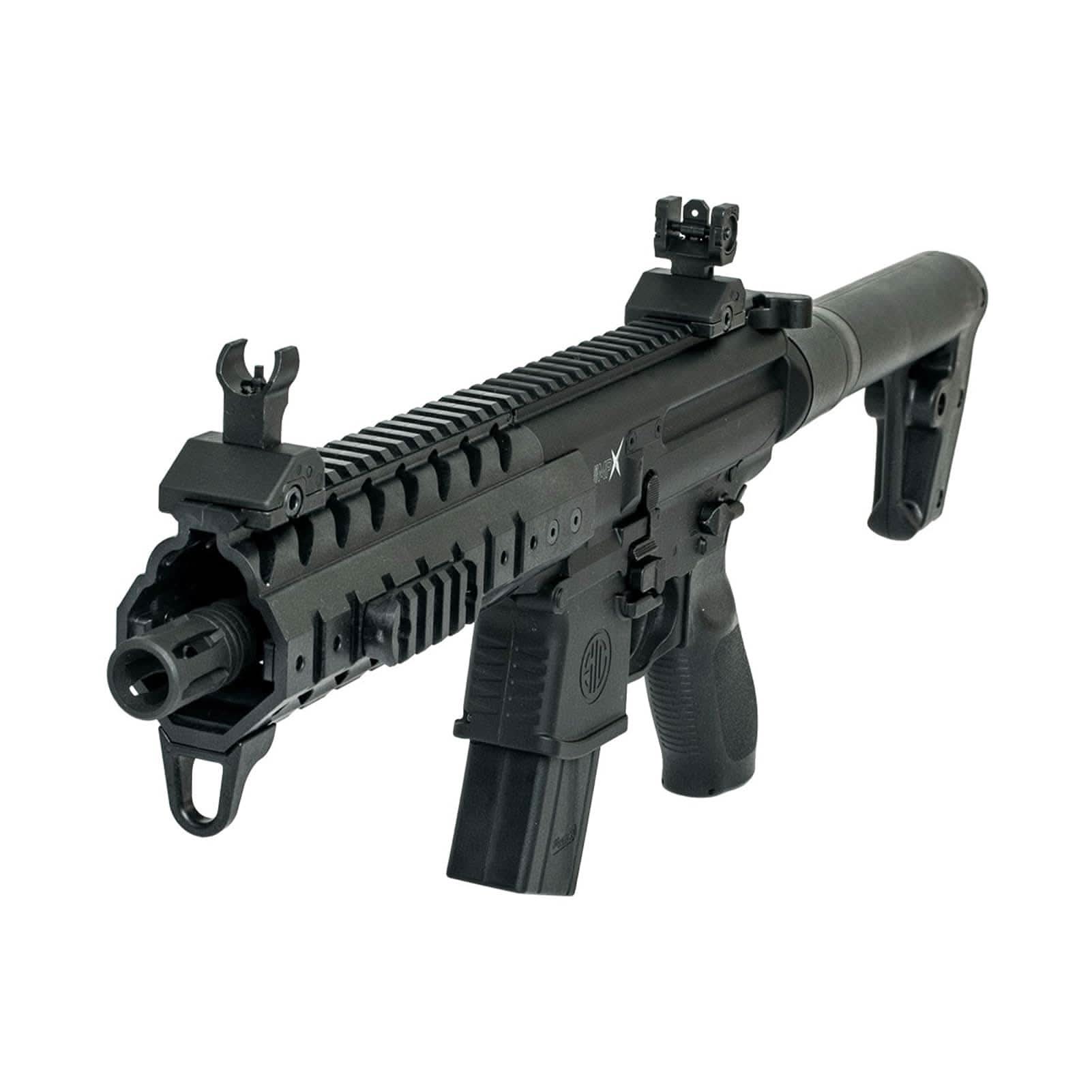 Sig Sauer Air Rifles SIG Sauer MPX Pellet Rifle Black air Rifle Sig Sauer MPX .177 Pellet Air Rifle - Black