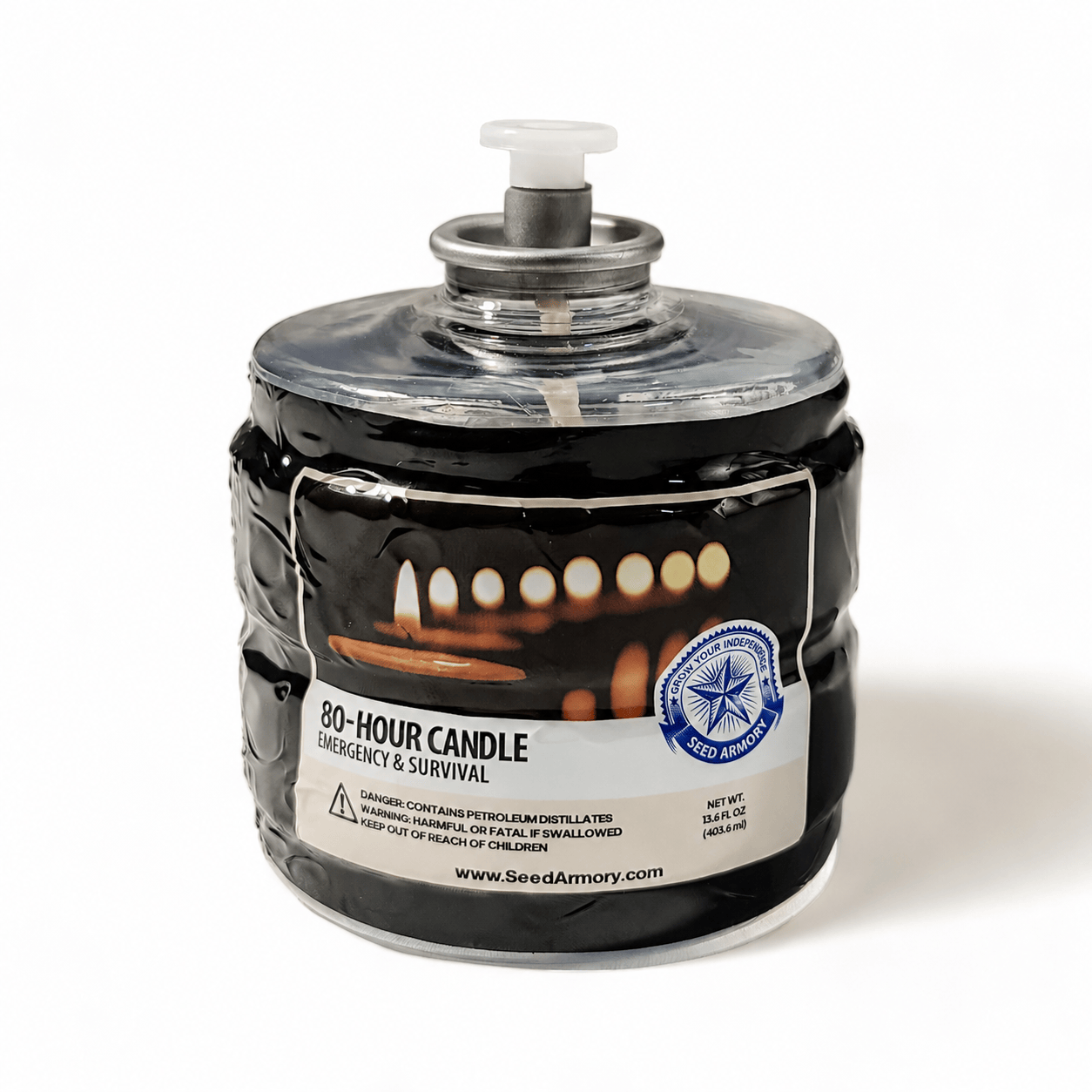 Seed Armory Emergency Supplies Smokeless Emergency Candles for Power Outages, Camping & Survival Kits Smokeless Emergency Candles for Power Outages & Survival