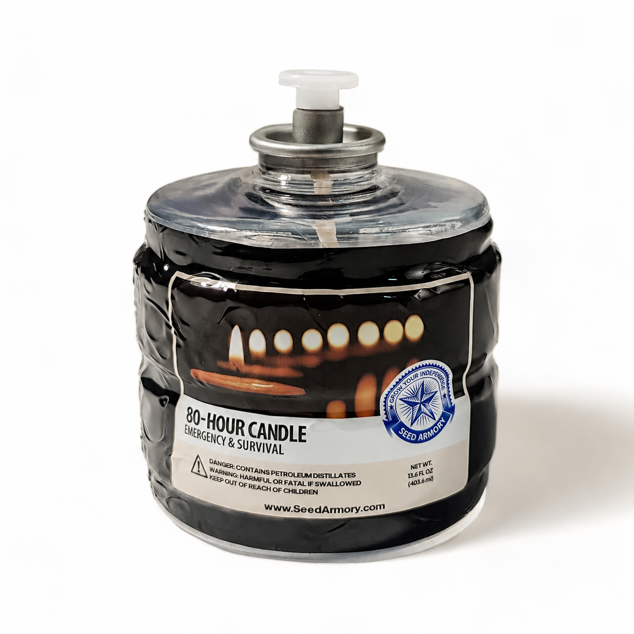 Smokeless Emergency Candles for Power Outages, Camping & Survival Kits