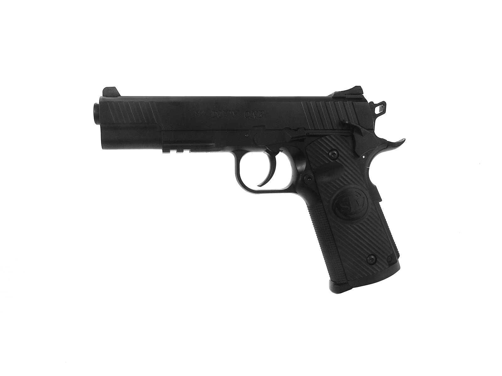 ASG STI Duty One 1911 CO2 Airgun Full Metal Blowback 4.5mm Steel BB Black Accessory Rail Semi-Automatic