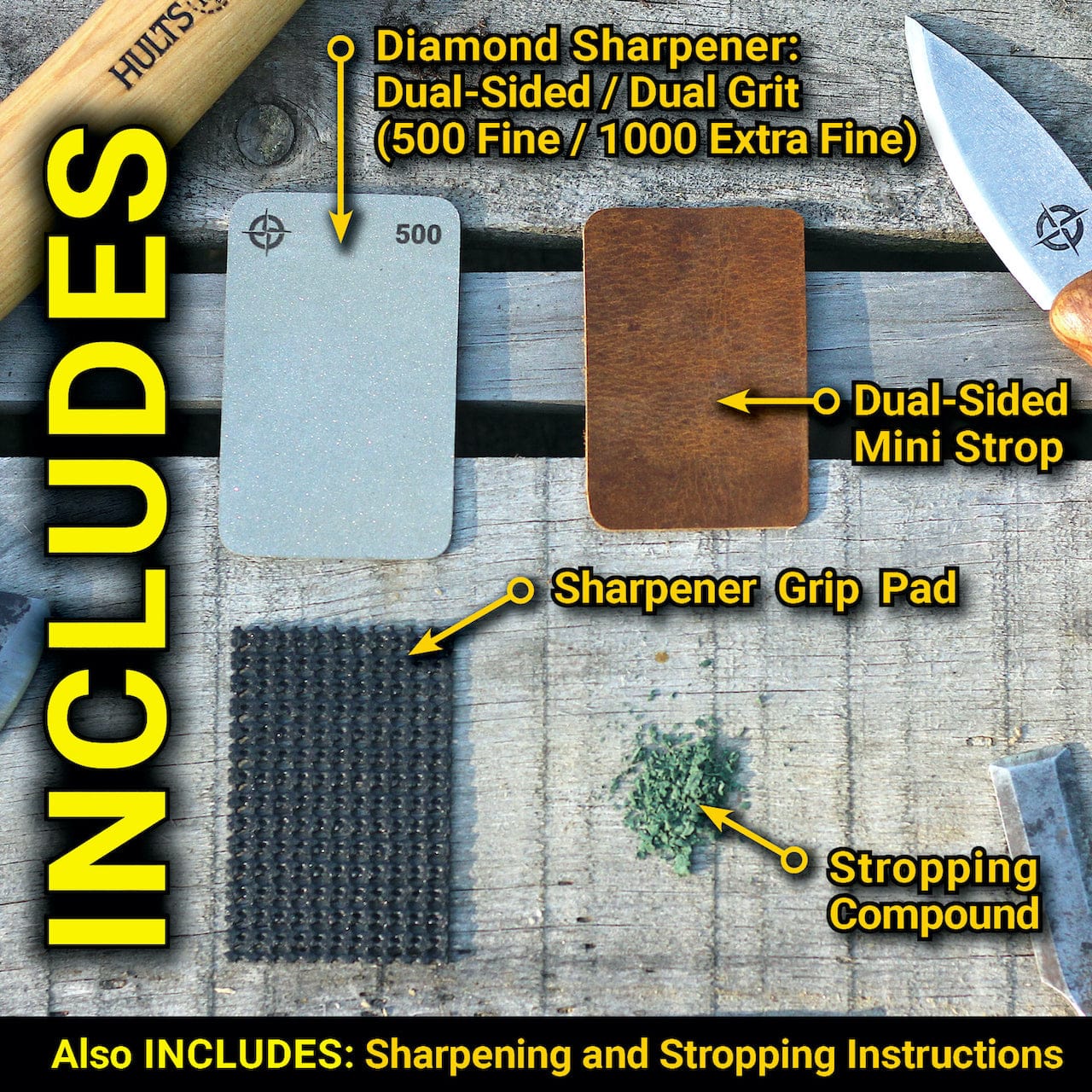Ultimate Survival Tips Survival Tool Tiny Knife Sharpener Kit - EDC Tiny Knife Sharpener Kit - EDC | UST