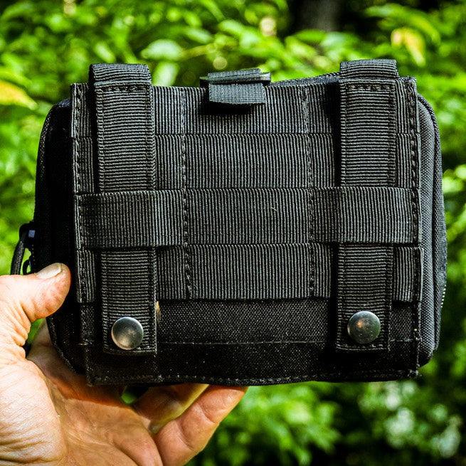 VersaPAK™ EDC Kit durable modular utility pouch in tactical black with MOLLE attachment and quick-access features