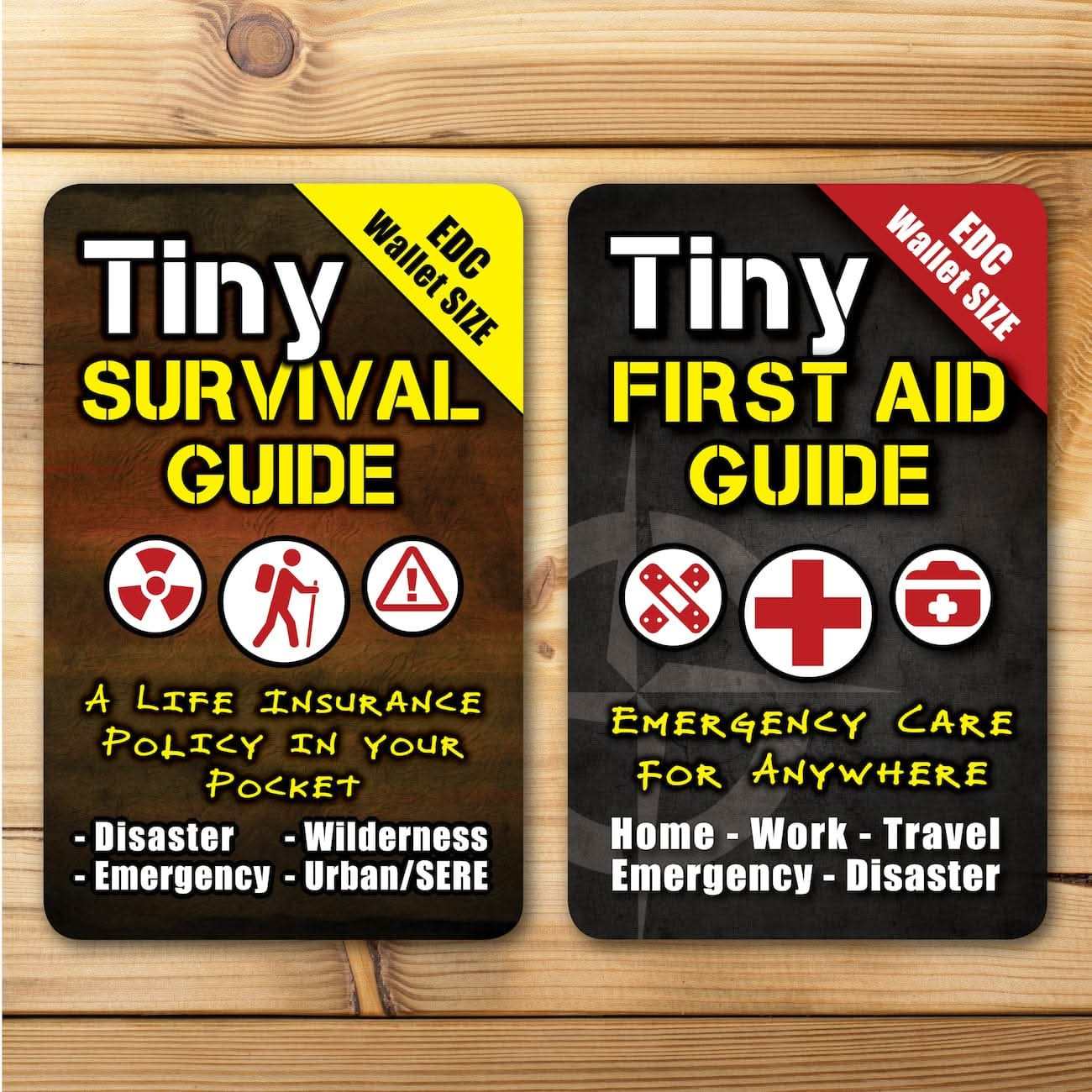Ultimate Survival Tips Tiny Survival Guide Tiny First Aid Guide Tiny First Aid Guide - Pocket Waterproof Reference | UST