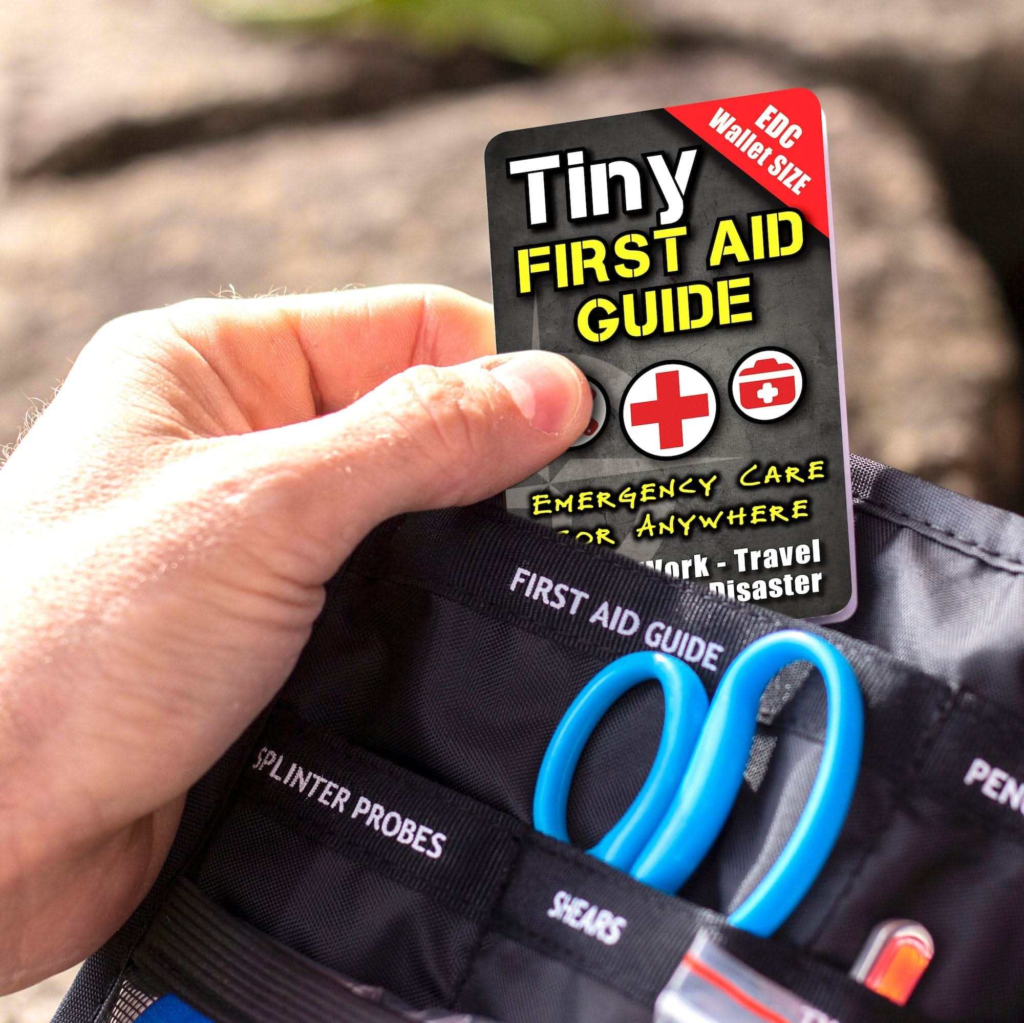 Ultimate Survival Tips Tiny Survival Guide Tiny First Aid Guide Tiny First Aid Guide - Pocket Waterproof Reference | UST
