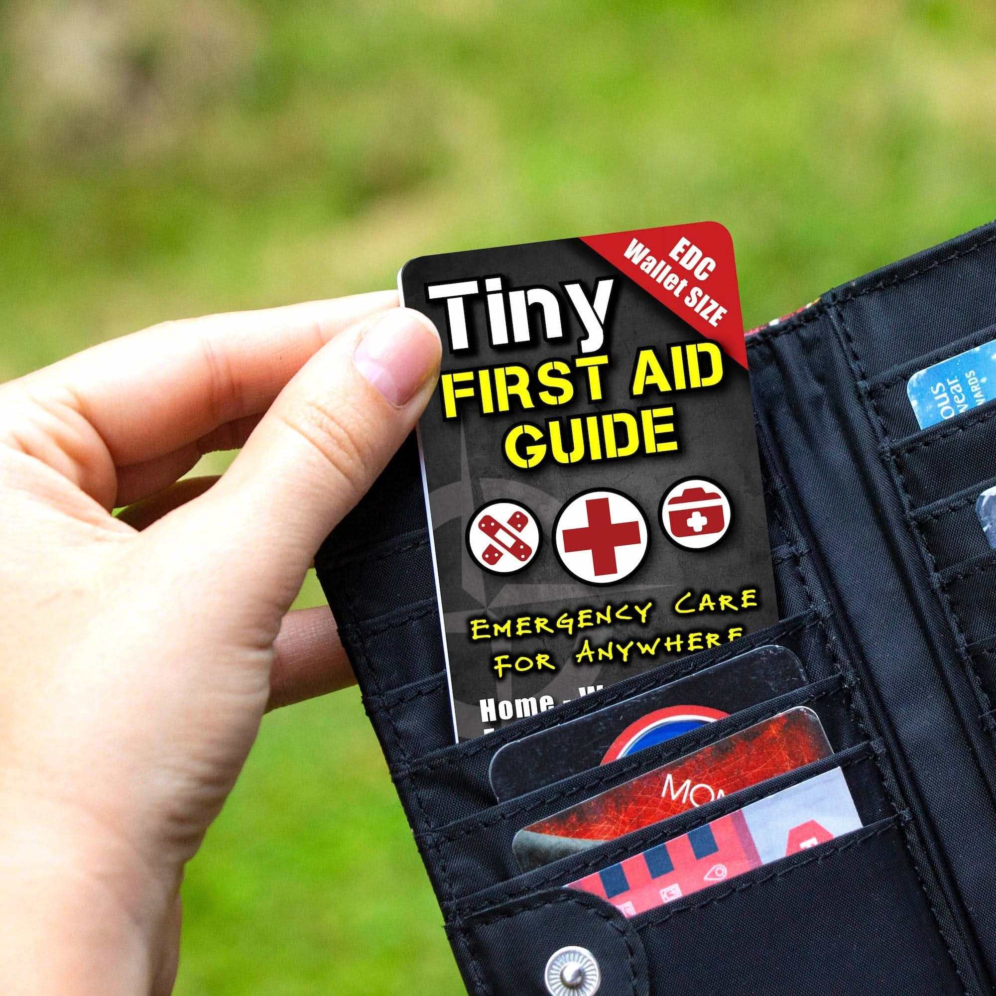 Ultimate Survival Tips Tiny Survival Guide Tiny First Aid Guide Tiny First Aid Guide - Pocket Waterproof Reference | UST