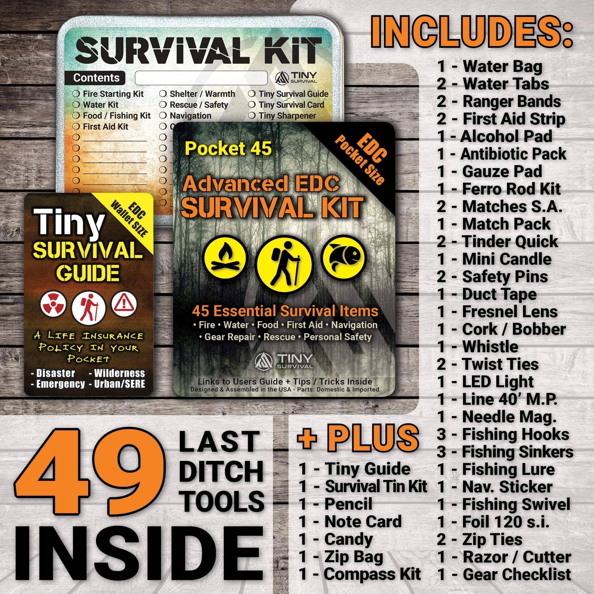 Ultimate Survival Tips Survival Kit P-49 Elite Survival Kit - Bundle P-49 Elite Survival Kit - Ultimate 49-In-1 Bundle for Emergencies