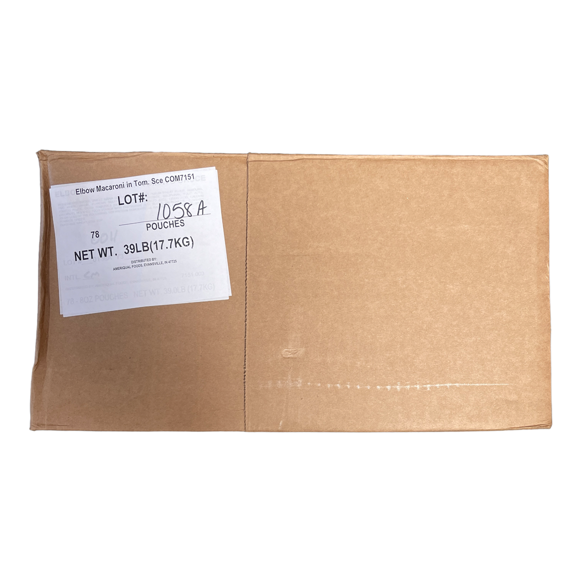 BULK MRE Entree - 72 packs of Elbow Macaroni in Tomato Sauce