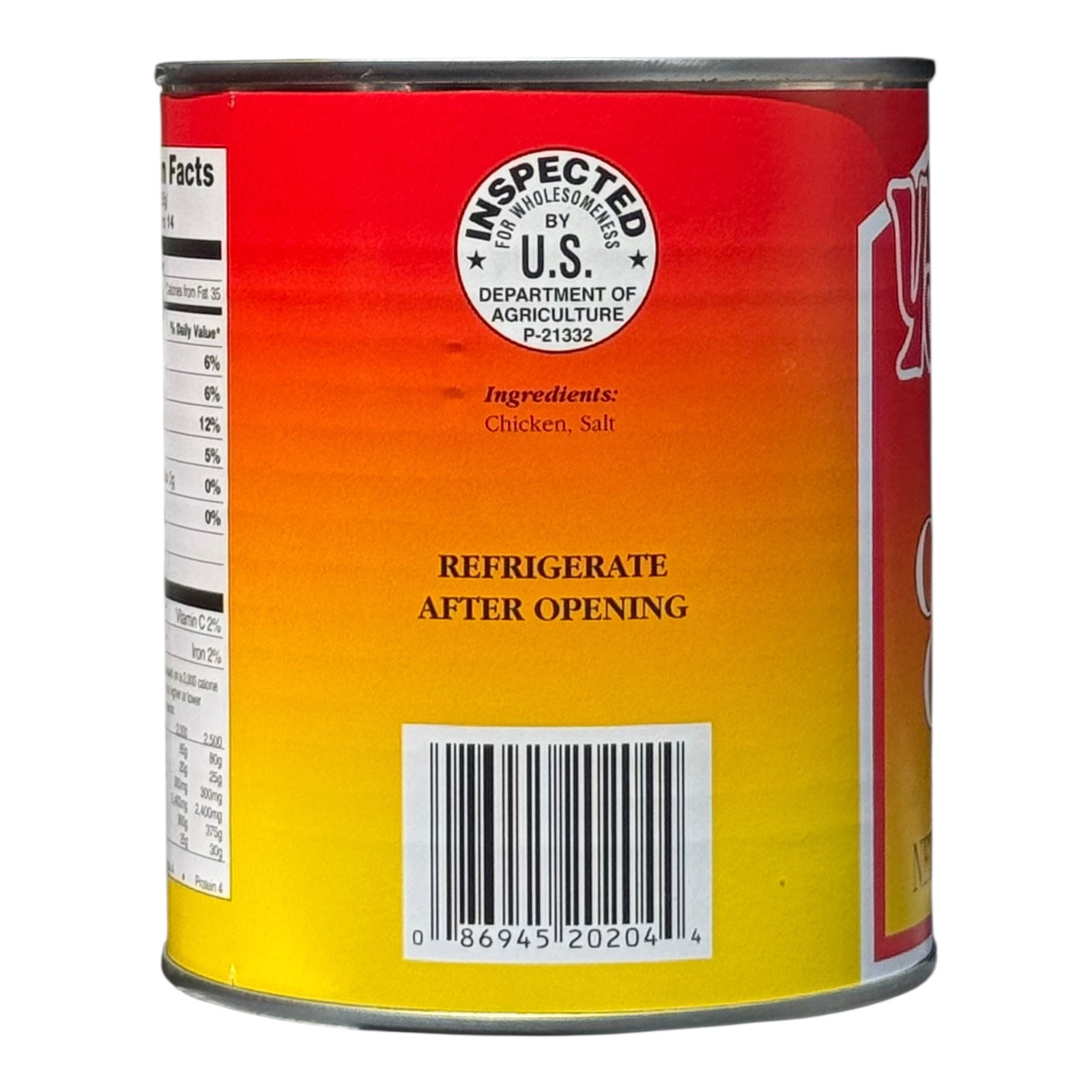 Yoder’s Canned Chicken Chunks | 28 oz can | Real USA Chicken | Fully Cooked | Shelf Stable Survival Food | 10+ Year Shelf Life | Ready to Eat | Ideal for Prepping, Storage & Camping