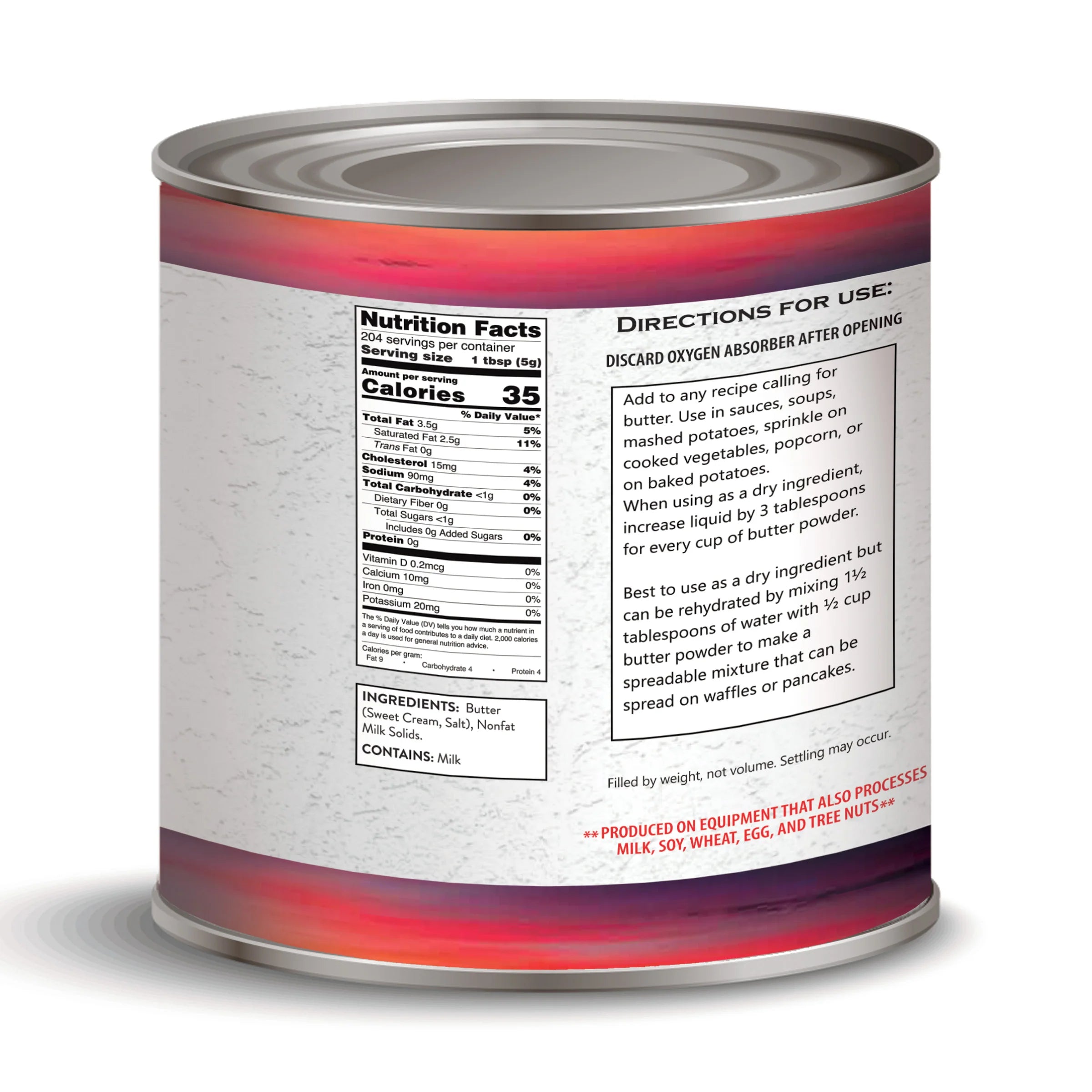 Freeze-Dried Butter, #10 Can