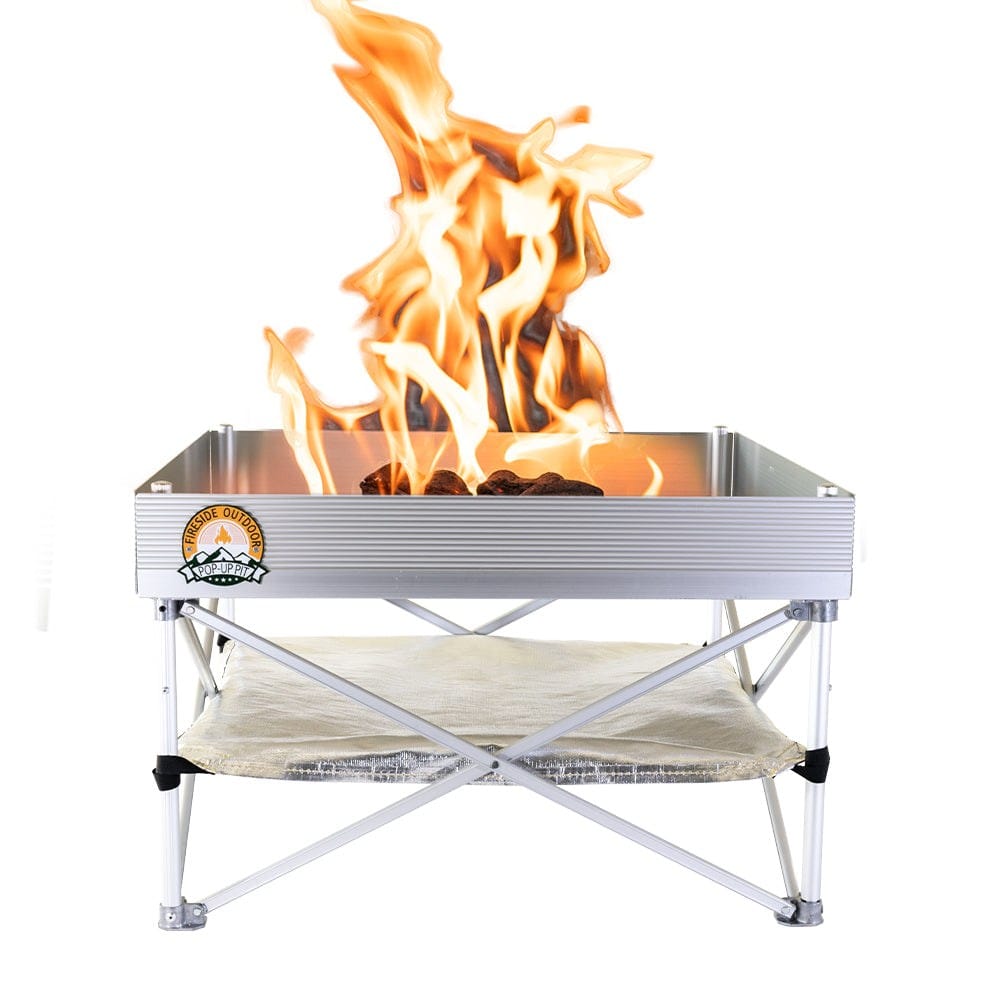 Fireside Outdoor Pop-Up Fire Pit + Heat Shield (Bonus Pack) Pop-Up Fire Pit + Heat Shield (Bonus Pack) - Compact & Portable
