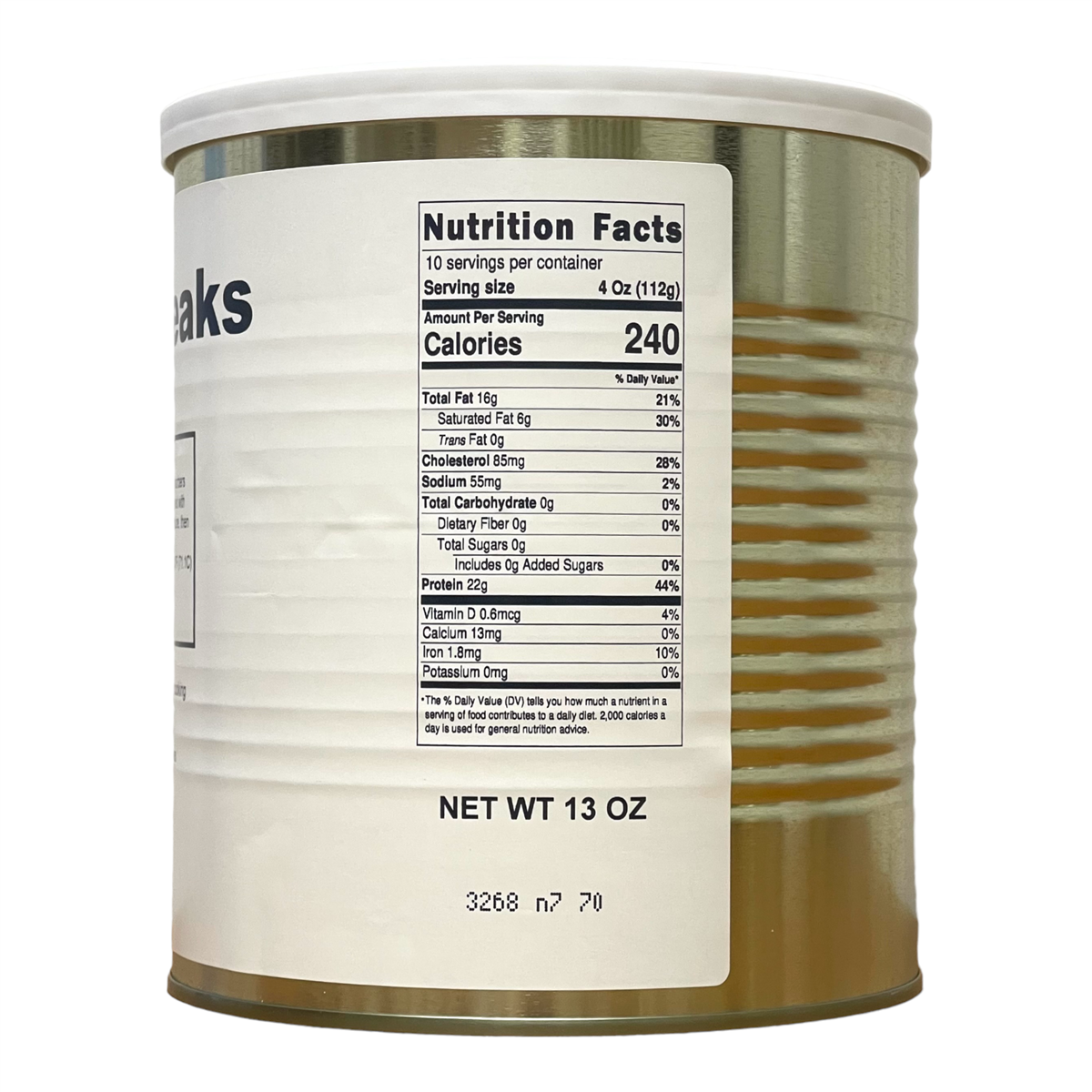 Military Surplus Freeze Dried Sirloin Steaks