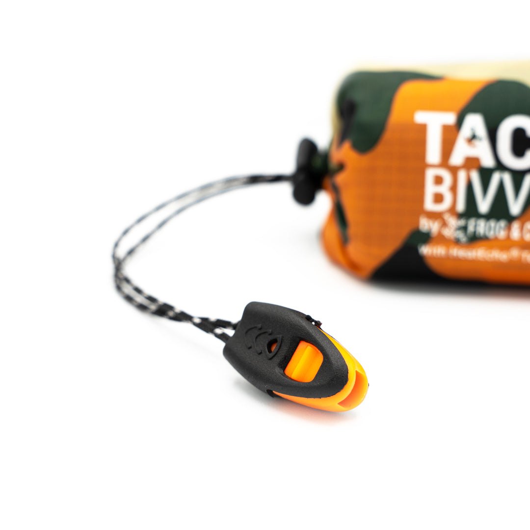 Compact Tact Bivvy 2.0 emergency sleeping bag in ultralight waterproof ripstop nylon with HeatEcho thermal insulation technology