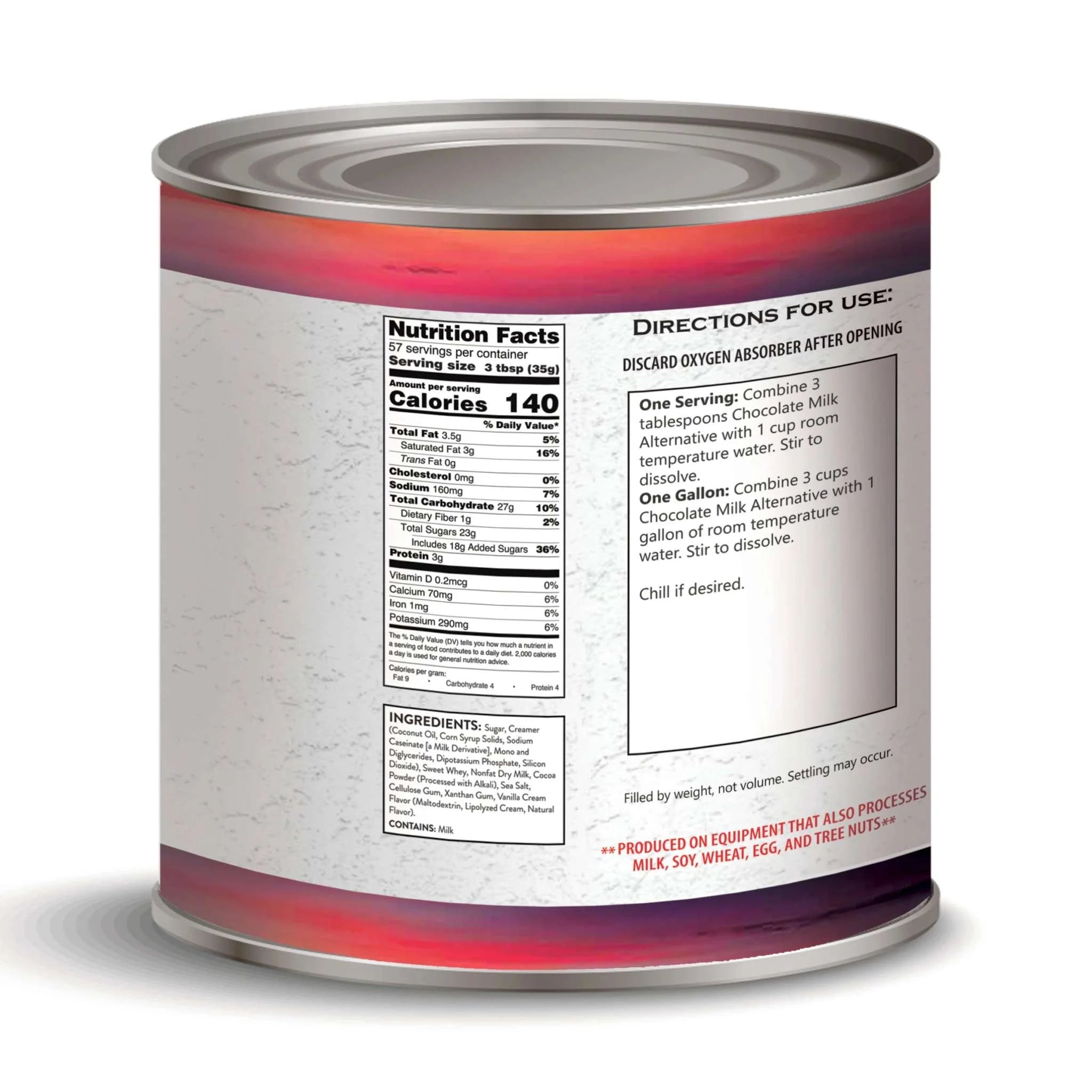 Freeze-Dried Chocolate Drink, #10 Can