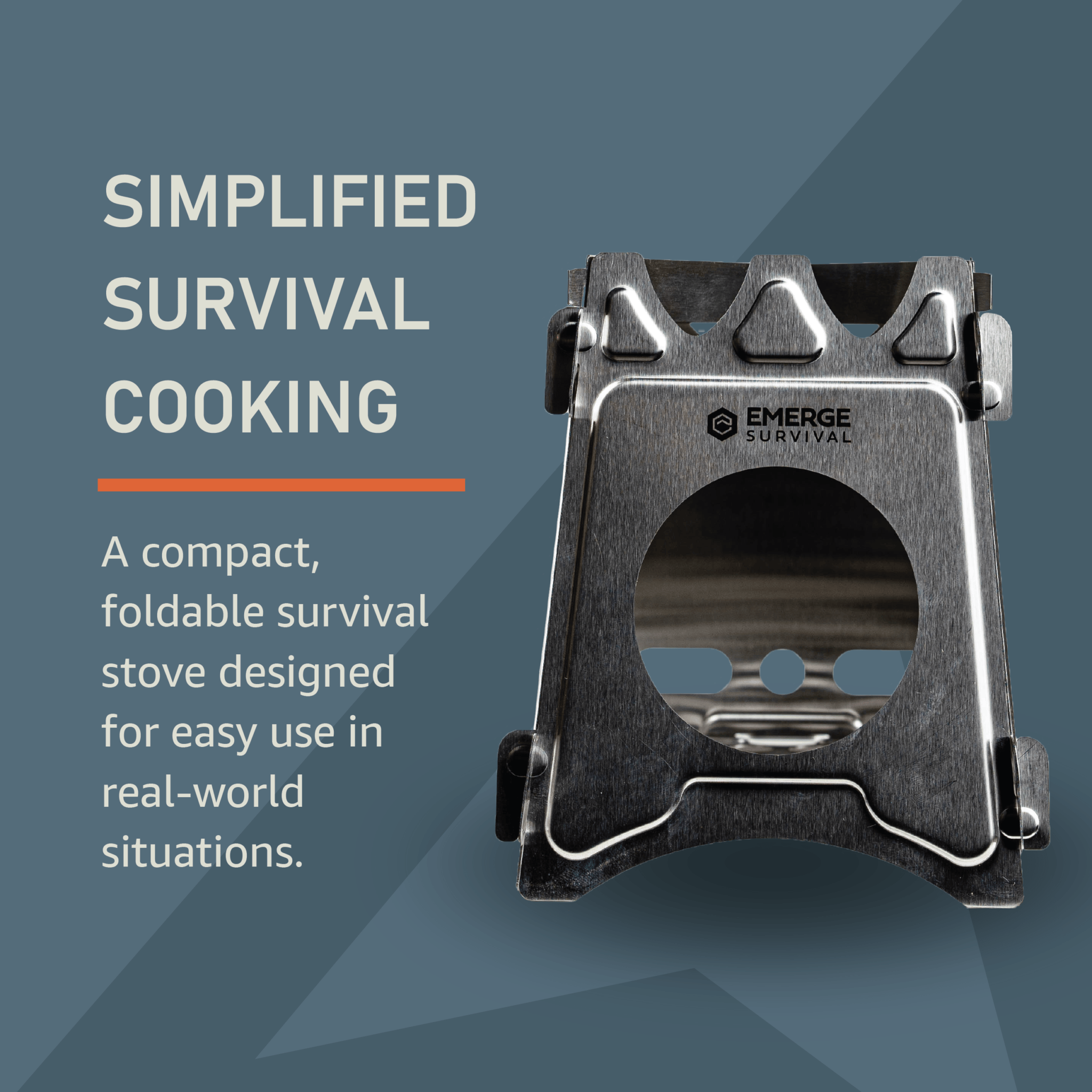 Emerge Survival Collapsible Mini Stove Collapsible Mini Stove - Portable Survival Stove for Camping & Emergencies