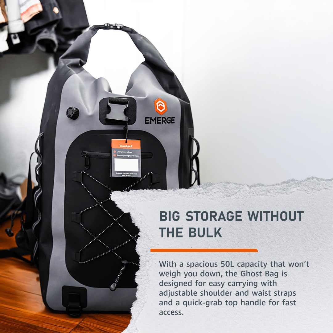 Emerge Survival 50L Dry Bag - The Ghost 50L Dry Bag - The Ghost | Emerge Survival