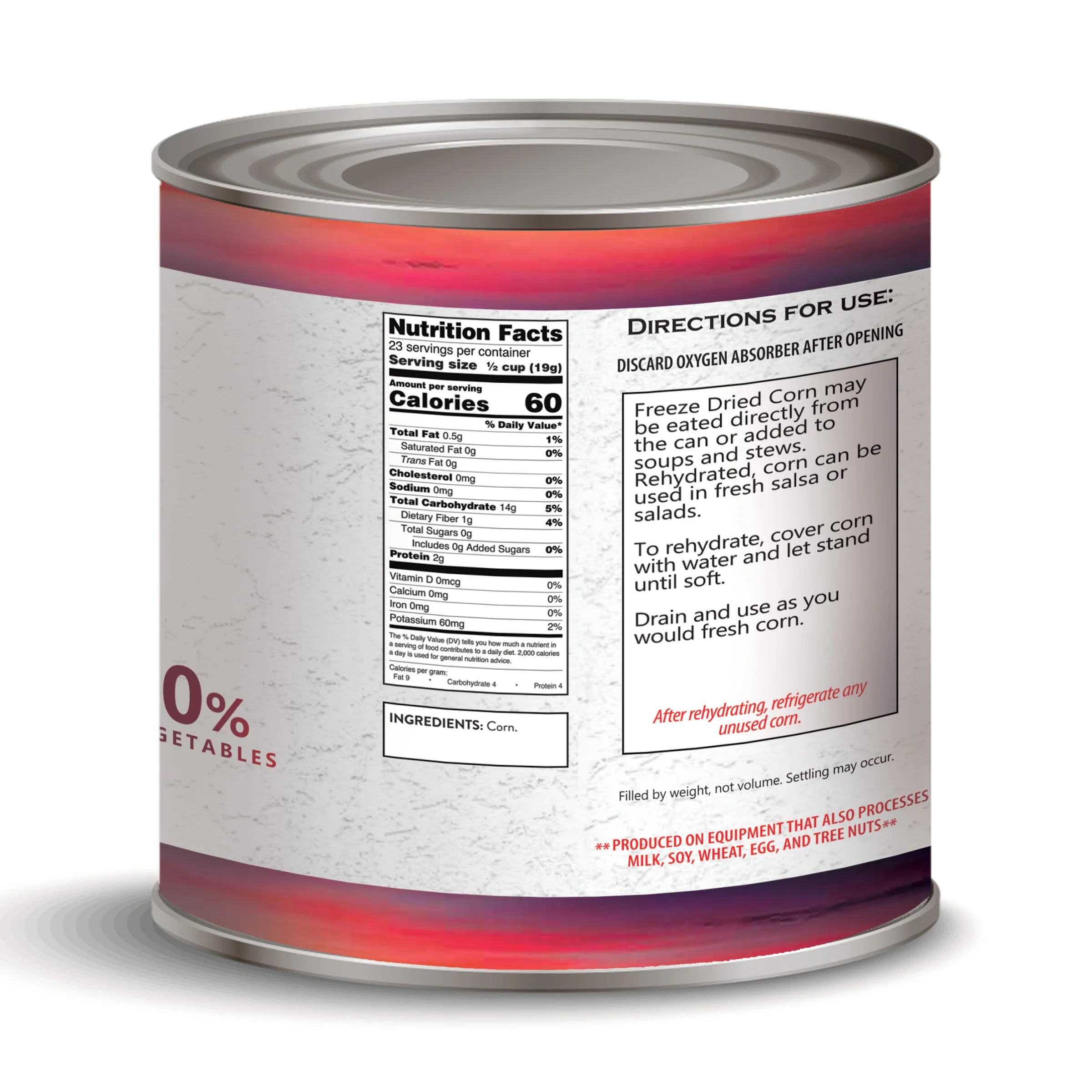 Freeze-Dried Corn, #10 Can