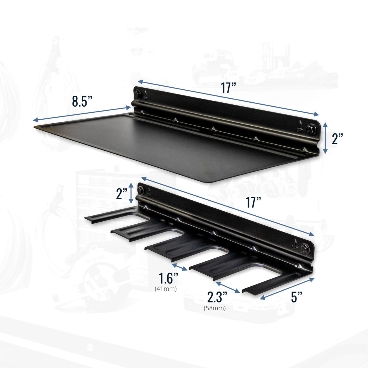 E-Power Tool Organizer & Shelf | Garage Storage Rack