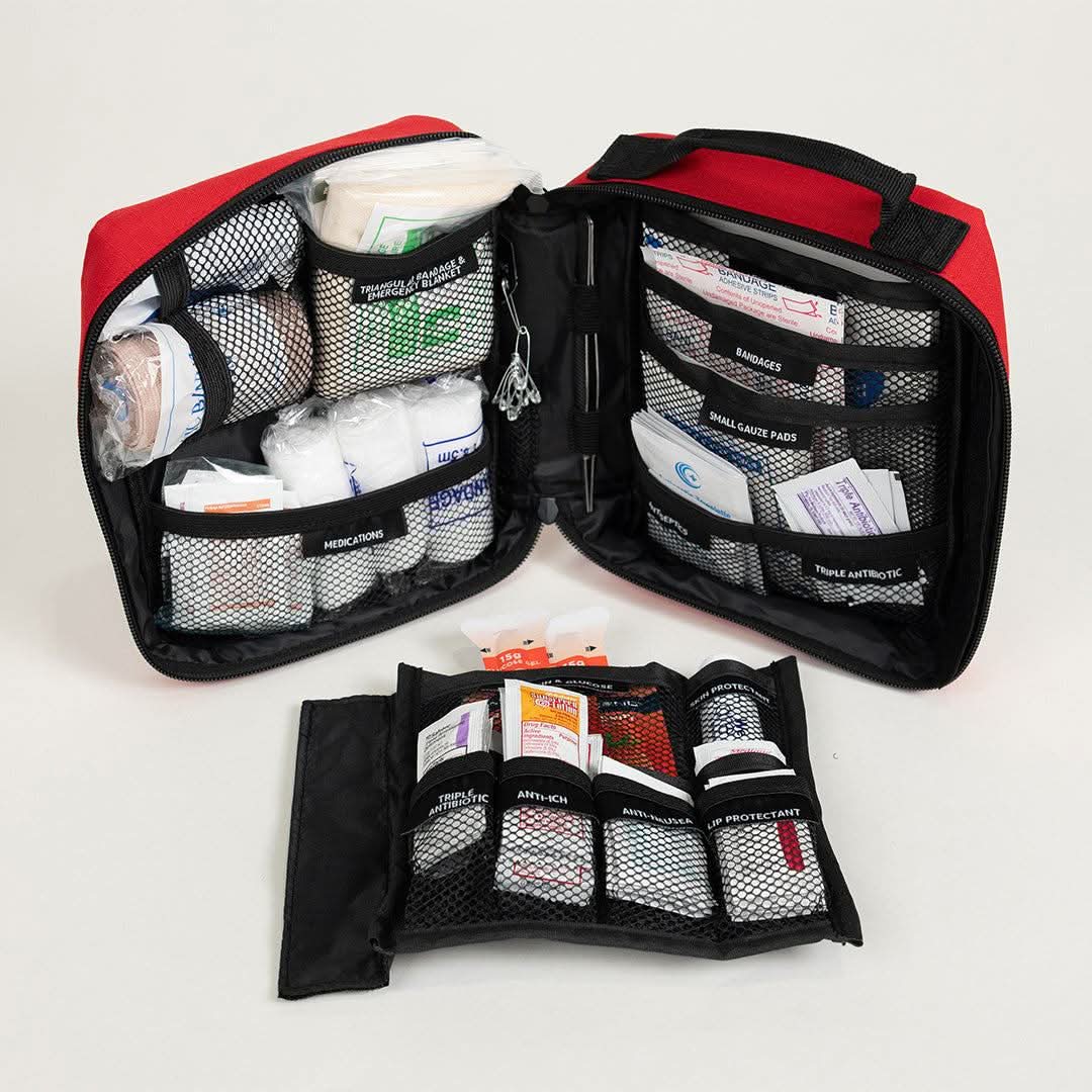 Emerge Survival Medical Supplies Emergency Med Kit - Medical Supplies Family Emergency Med Kit | 115+ Piece Grab-and-Go First Aid