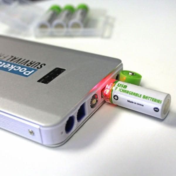 Survival Frog ENERGY & POWER USB Rechargeable AA Batteries USB Rechargeable AA Batteries - Easy, Cost-Effective Power Solution
